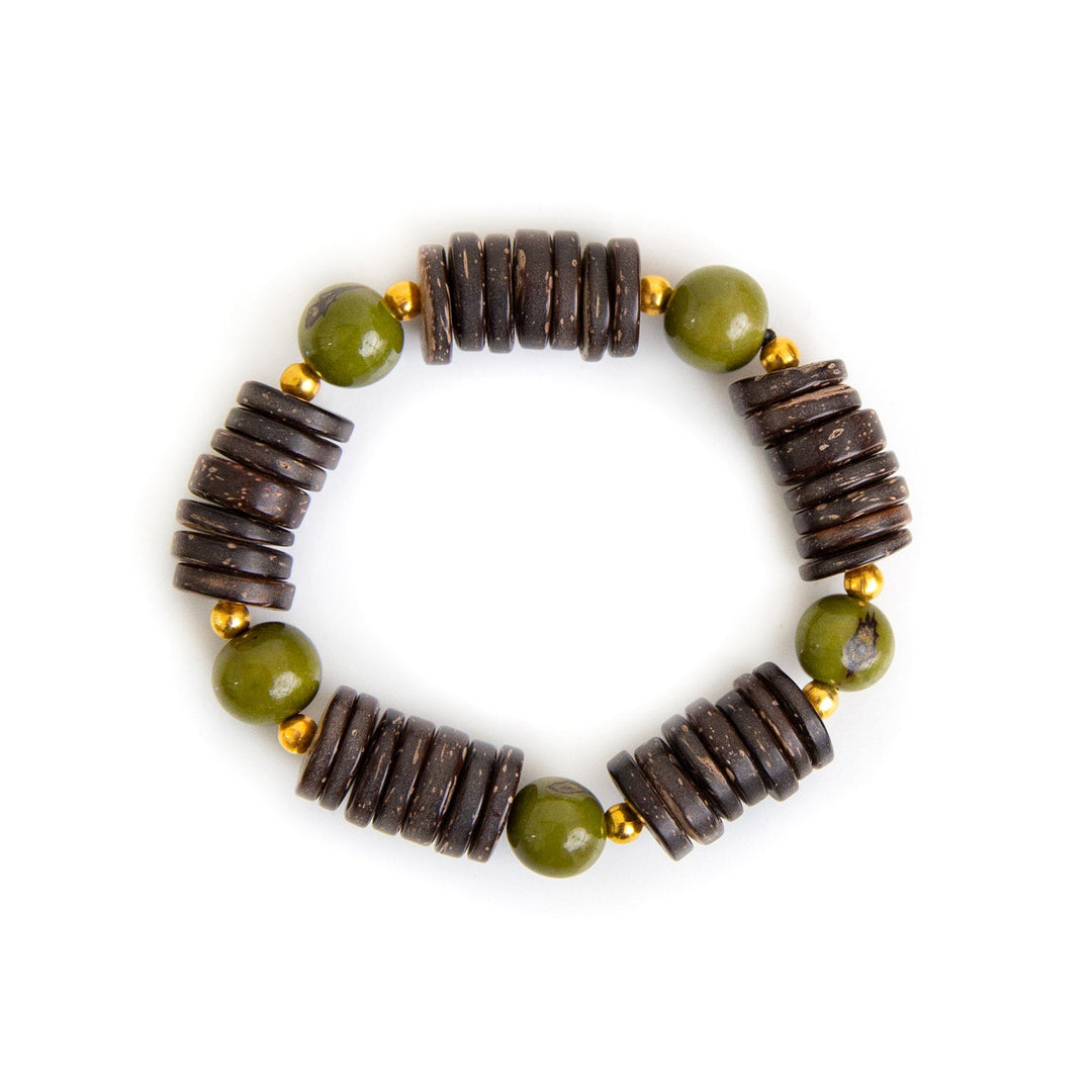 Phoebe Bracelet - Olive Green