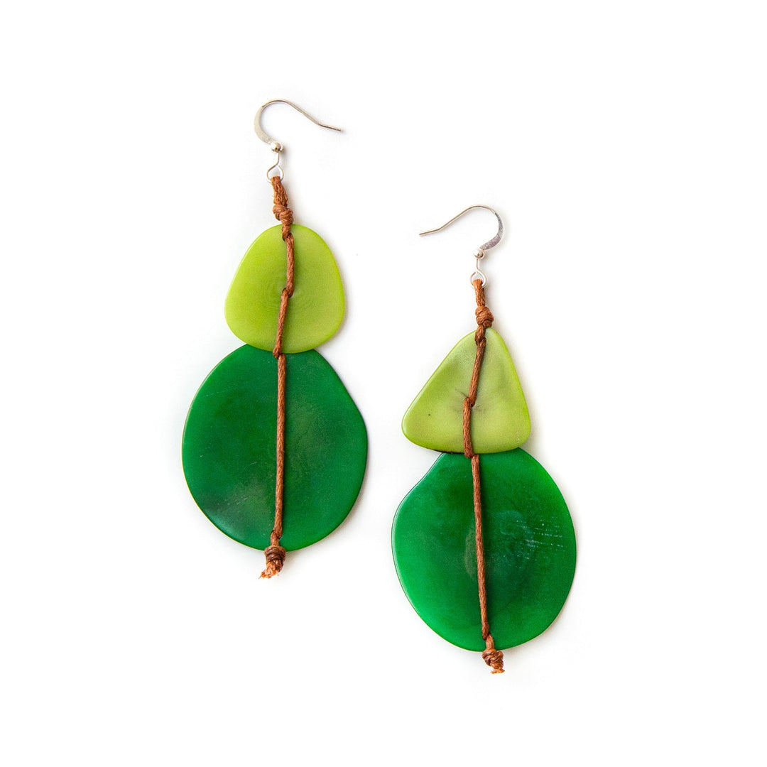 Alana Earrings - Forest Green