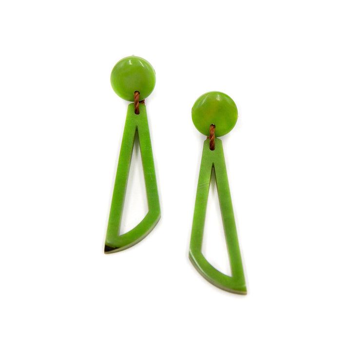 Paula Earrings - Lime