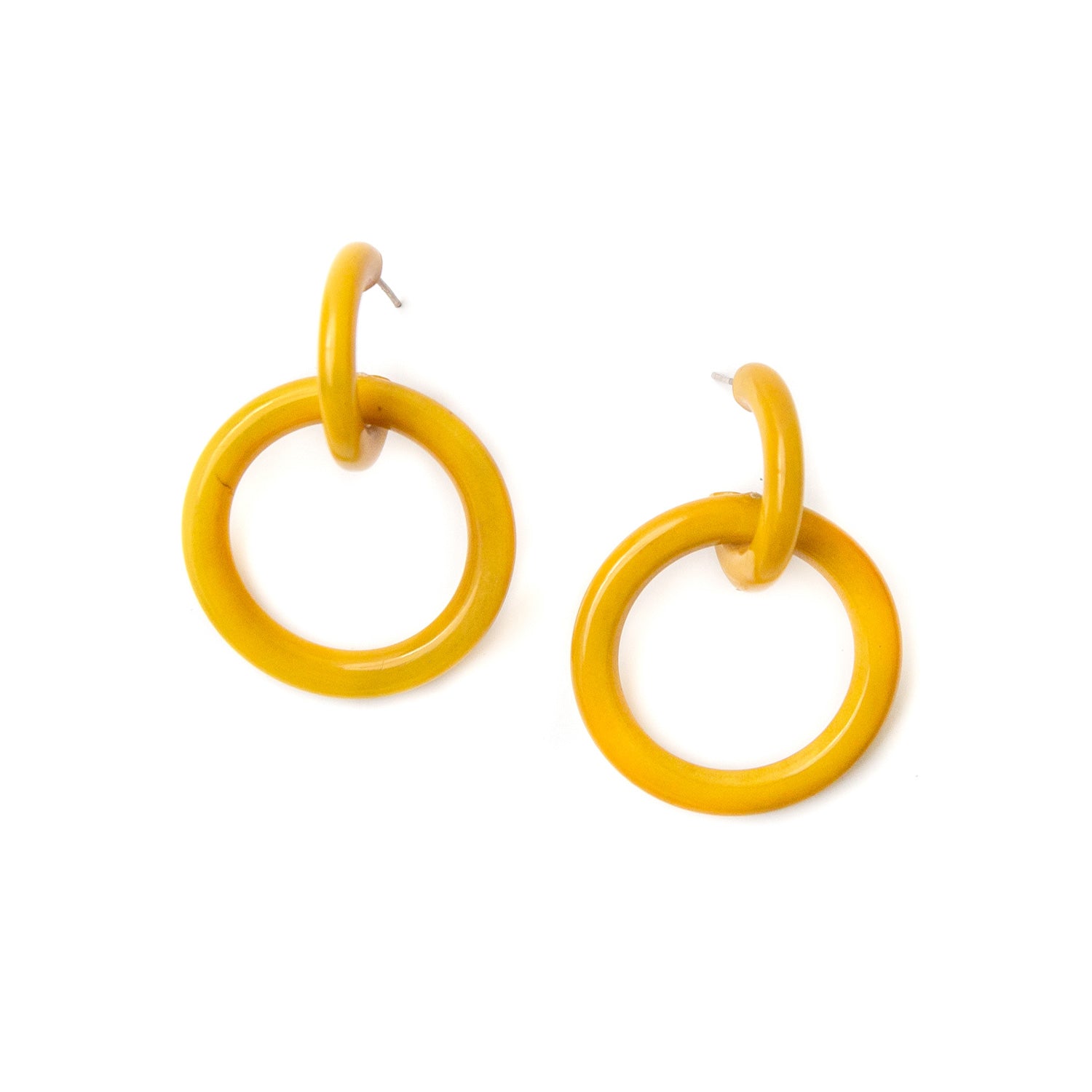 Gaia Earrings - Yellow
