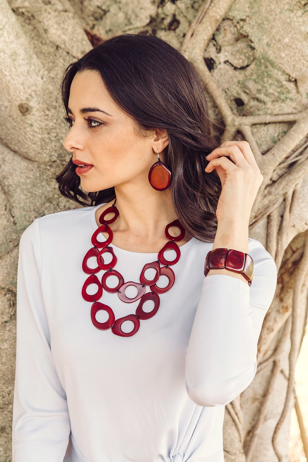 Amigas Earrings-[variant_title]-Tagua by Soraya Cedeno