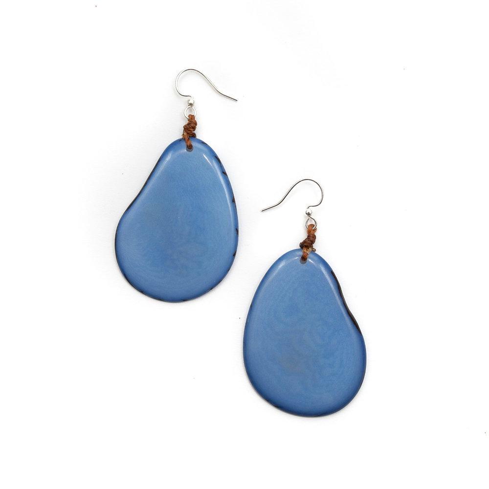 Amigas Earrings-Biscayne Bay-Tagua by Soraya Cedeno