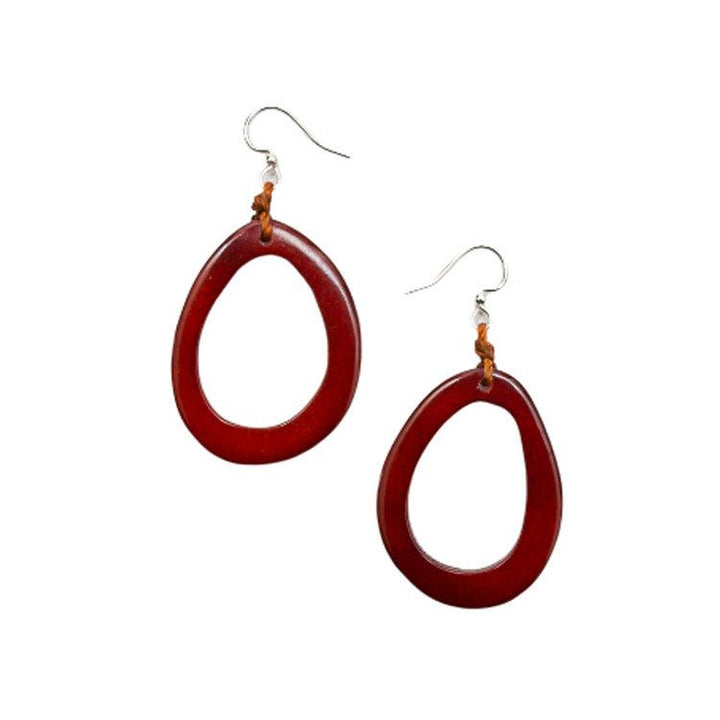 Marianitas-Burgundy-Tagua by Soraya Cedeno