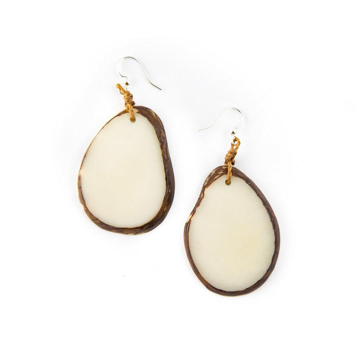 Amigas Earrings-Ivory-Tagua by Soraya Cedeno