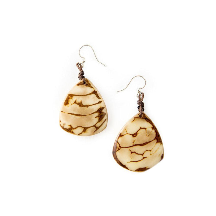 Andrea Earrings-Ivory-Tagua by Soraya Cedeno