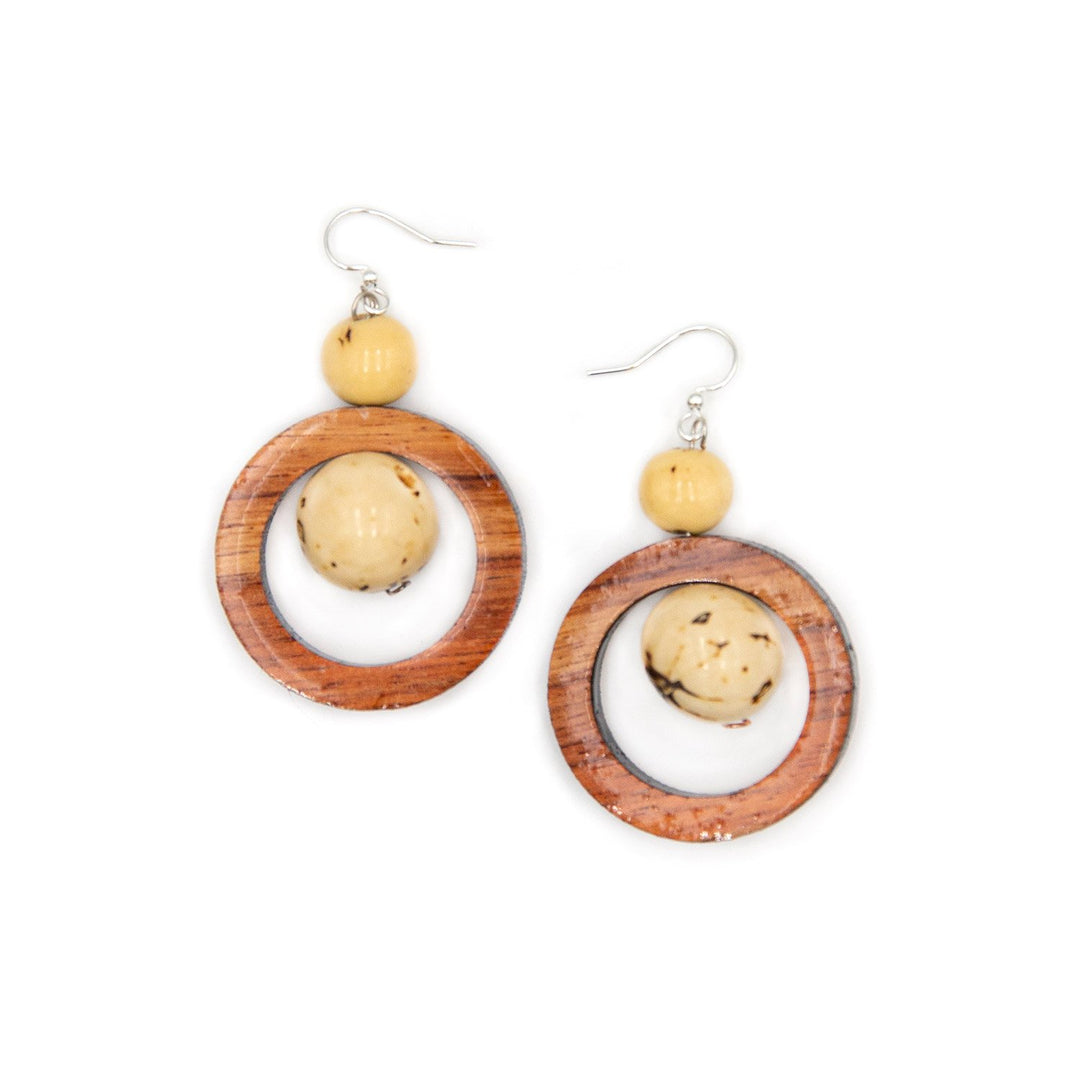 Arlene Earrings-Ivory-Tagua by Soraya Cedeno