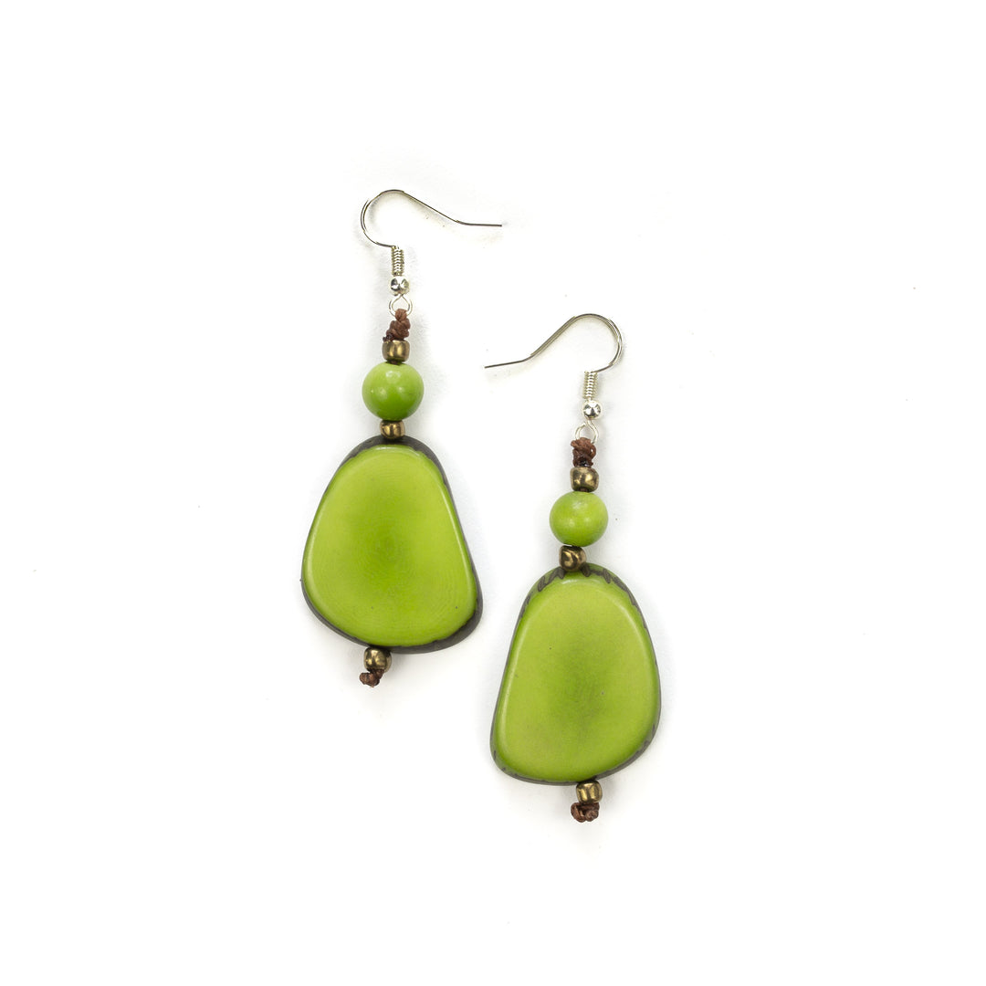 Alma Earrings-Lima-Tagua by Soraya Cedeno