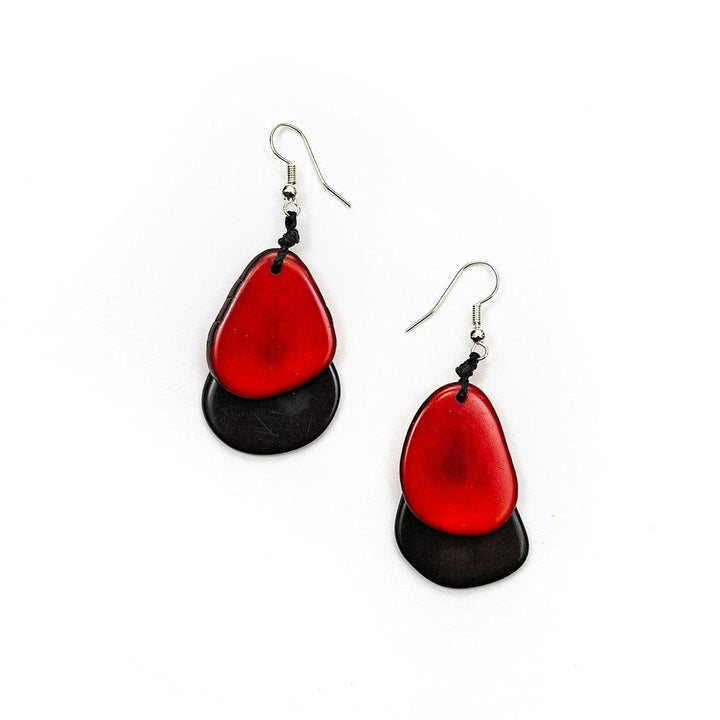 Fiesta-Red/Black-Tagua by Soraya Cedeno