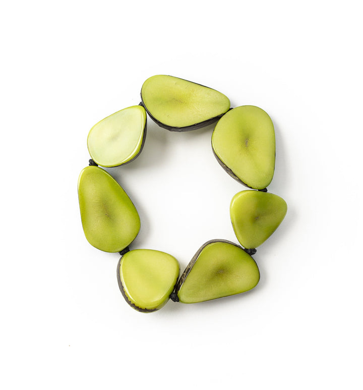 Alma Bracelet-Lime-Tagua by Soraya Cedeno