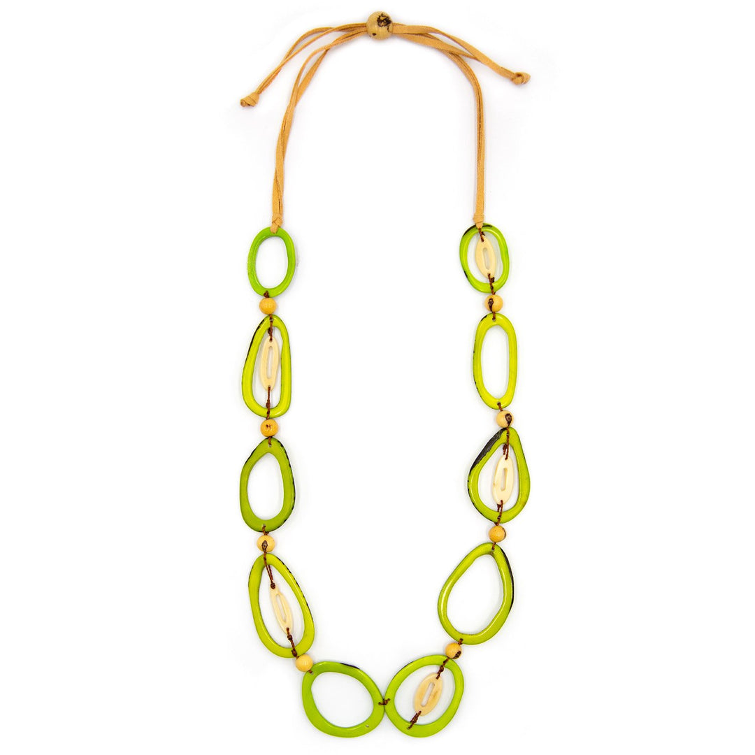 Emily Necklace-Lime-Tagua by Soraya Cedeno