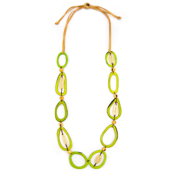 Emily Necklace-Lime-Tagua by Soraya Cedeno
