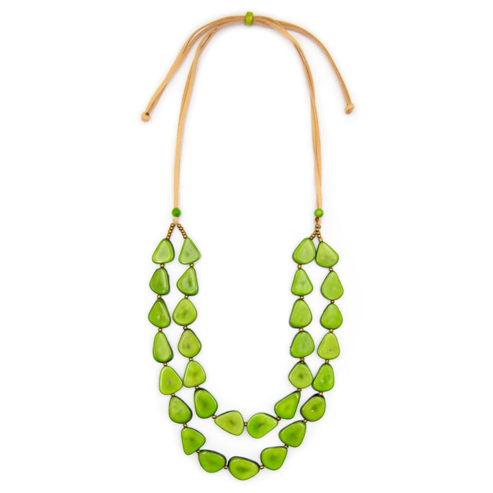Marlene Necklace-Lime-Tagua by Soraya Cedeno