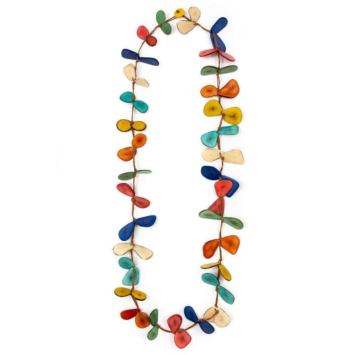 Tagua Slice Necklace-Multi-Tagua by Soraya Cedeno