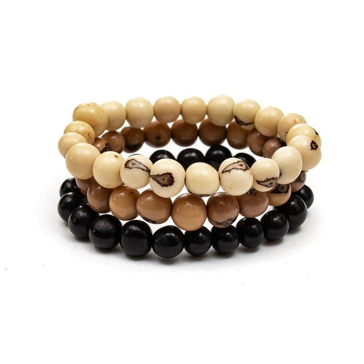 Stackable Bracelet-Neutral-Tagua by Soraya Cedeno
