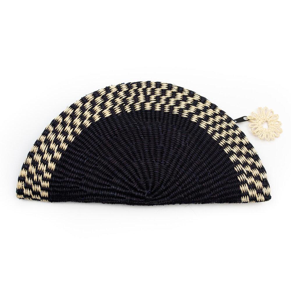 Tori Clutch bag-Onyx/Ivory-Tagua by Soraya Cedeno