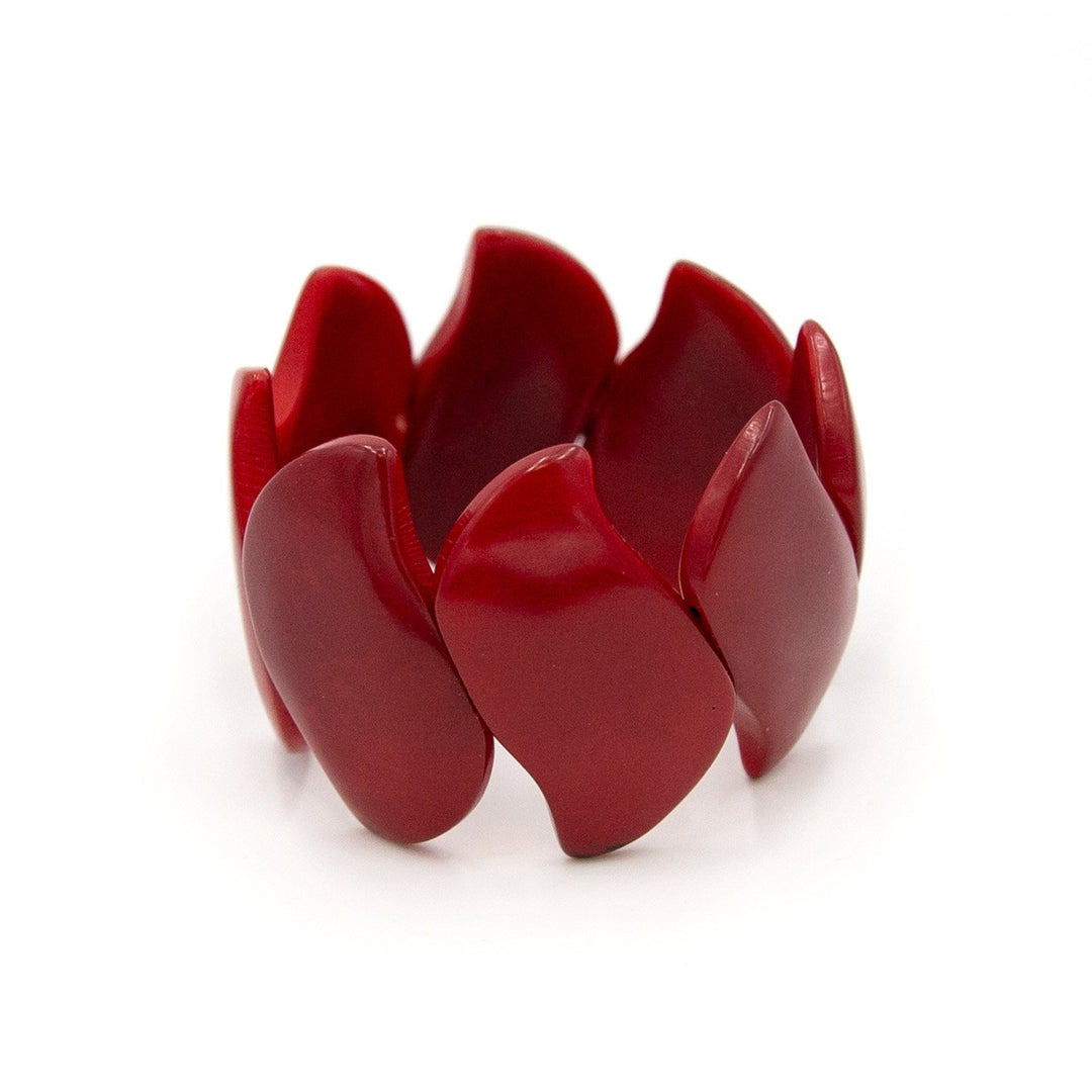 Juanita Bracelet-Red-Tagua by Soraya Cedeno